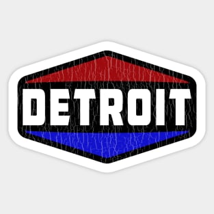 Detroit Michigan Vintage Distressed Sticker